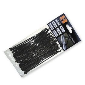   Kábelkötegelő 7,6x300mm UV fekete 100 db (K50)(AKC0169) (TS1176300B)