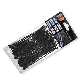   Kábelkötegelő 7,6x350mm UV fekete 100 db (K50/200) (TS1176350B)