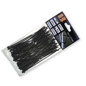   Kábelkötegelő 7,6x400mm UV fekete 100 db (K25) (TS1176400B)