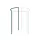 Gyűrűs növénytartó, 1/3 kör átmérője 40 cm / magasság 130 cm