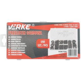 Gumi tömítőgyűrű klt. 180db-os VERKE