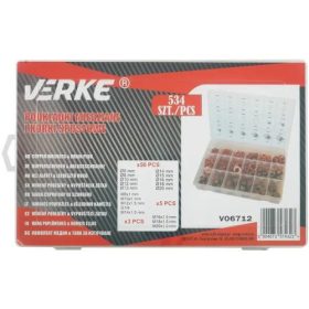 Réz alátét és olajleeresztő csavar klt. 534 db-os VERKE