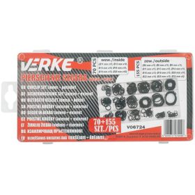 Seeger gyűrű klt. 70 db belső +155 db külső VERKE