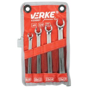 Fékcsőkulcs készlet 4db-os 8-17mm VERKE PREMIUM