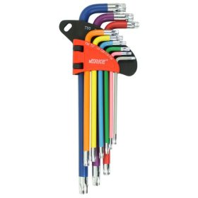 Torx kulcs klt. 9db-os T10-T5 színes VERKE