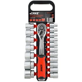 Dugókulcs készlet 72T, 1/2", 19db-os VERKE *A