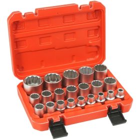 Dugókucs készlet 0,5" 8-36mm, 21db-os