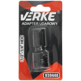   Adapter 1/2" és 1/4" HEX ütvecsavarozókhoz VERKE