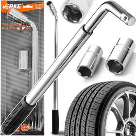 Teleszkópos kerékkulcs 1/2" 385-530mm VERKE