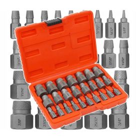 Sérültfejű HEX csavarkiszedő klt. 25db-os VERKE *A