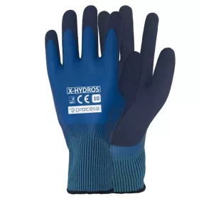 X-HYDROS dupla latex bevonatos védőkesztyű kék 9