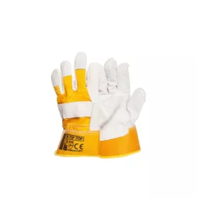 Bőr védőkesztyű 10,5" YELLOW EN 388