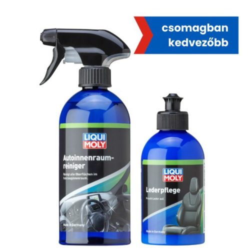 Liqui Moly Autóbelsőtér tisztító 500 ml + Bőrápoló 250ml