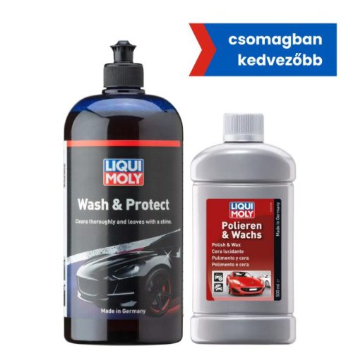 Liqui Moly Autósampon 1l + Polír és viasz 500ml