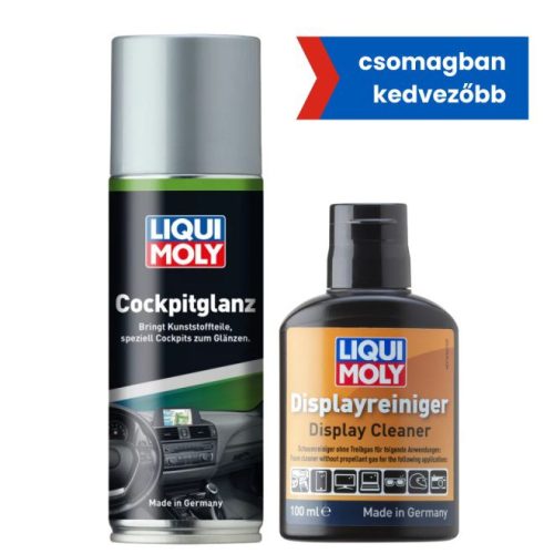 Liqui Moly Műszerfal tisztító spray 200ml + Kijelző tisztító 100 ml