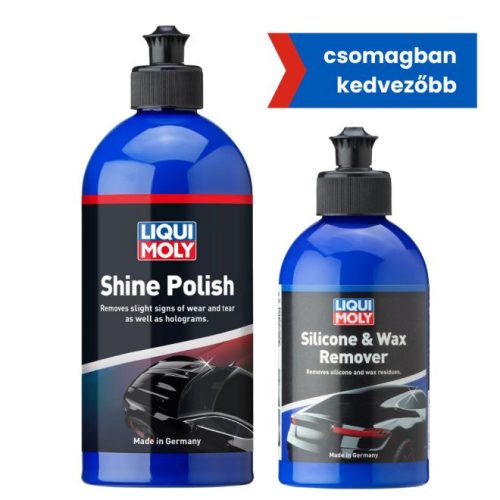 Liqui Moly Szilikon és wax eltávolító 250ml + Políturfényező 500ml