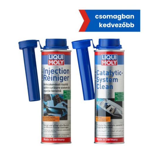 Liqui Moly Injektor tisztító adalék 300ml + Katalizátor tisztító tankba 300ml