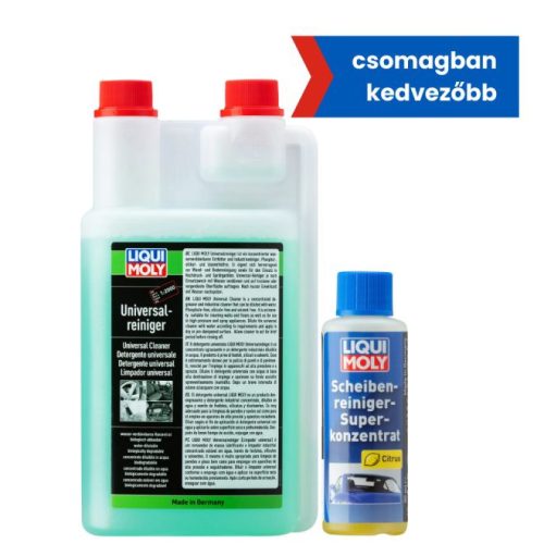 Liqui Moly Univerzális tisztító koncentrátum 1l + Szélvédőmosó szuper konc. 1:100 50ml