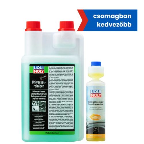 Liqui Moly Univerzális tisztító koncentrátum 1l + Szélvédőmosó szuper konc. 1:100 250ml