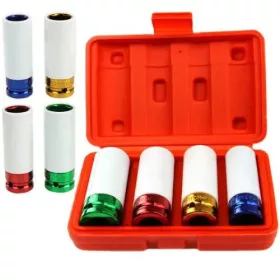   Gépi alufelni dugókulcs készlet 1/2" 17,19,21,22 mm BJC