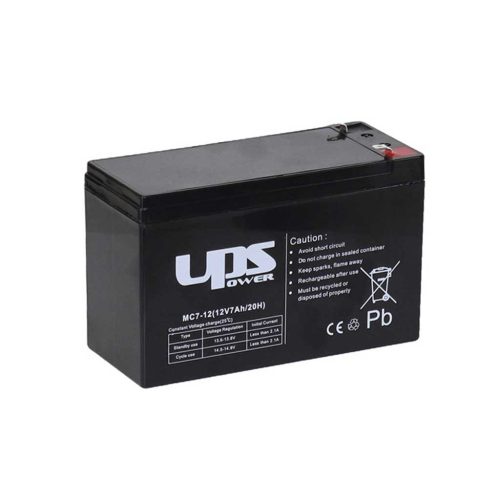 UPS-Power MC7-12 12V 7Ah zselés akkumulátor