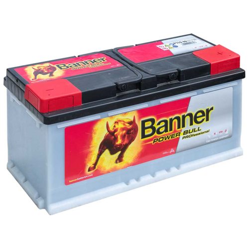 Banner Power Bull Professional P11040 013610400101 akkumulátor, 12V 110AH 850A J+ EU, magas