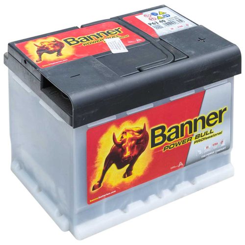 Banner Power Bull Professional P6340 akkumulátor, 12V 63Ah 620A J+EU, magas