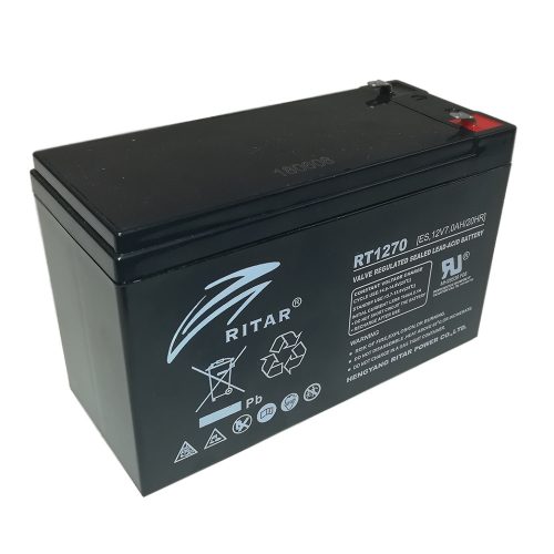 Ritar RT1270ES-F1 12V 7Ah zárt ólomakkumulátor