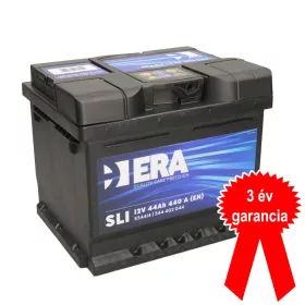   ERA SLI S54414 akkumulátor, 12V 44Ah 440A J+ EU, alacsony, 3 év garancia!