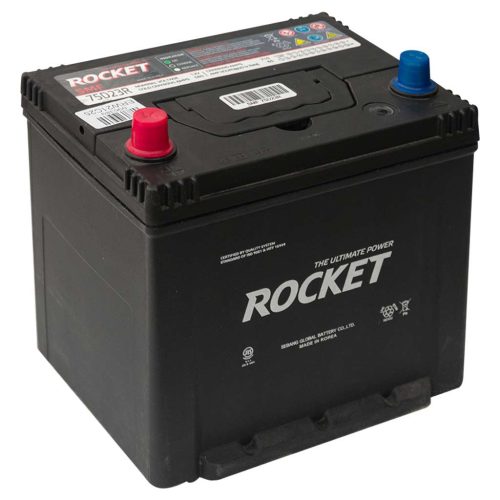 Rocket SMF 75D23R akkumulátor, 12V 65Ah 580A B+, japán
