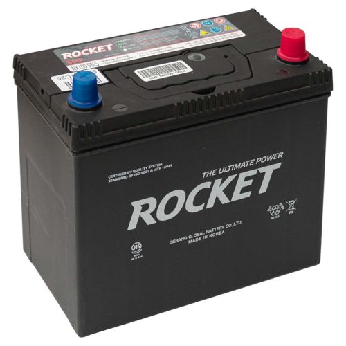 Rocket SMF NX100-S6LS akkumulátor, 12V 45Ah 430A J+, japán, normál sarus