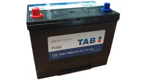TAB Polar 75 Ah 740A Asia bal+ Autó Akkumulátor