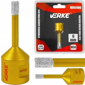 Gyémánt fúrókorona 6 mm M14 VERKE