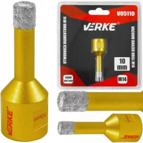 Gyémánt fúrókorona 10 mm M14 VERKE