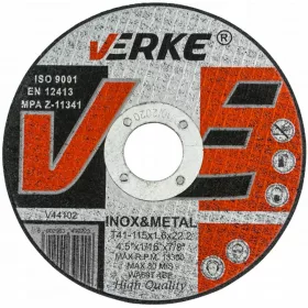 Fémvágó korong 115x1,6x22,2mm VERKE