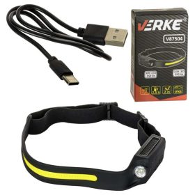 Verke V87504 Fejlámpa akkumulátoros, COB LED