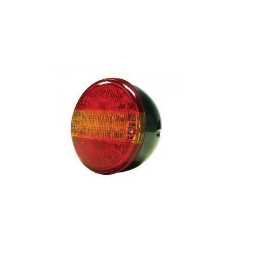 Hátsó Kerek LED lámpa - 3 funkciós - 24V - 140mm