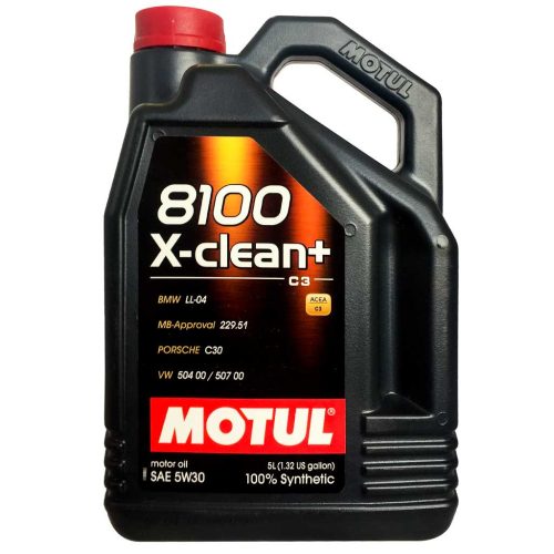 Motul 8100 X-Clean+ 5W-30 (5W30) motorolaj, 5lit. 106377