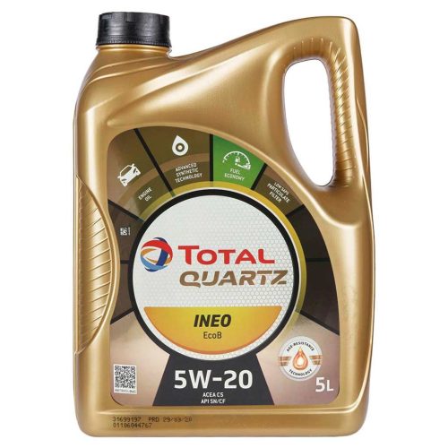 Total Quartz INEO EcoB 5W-20 (5W20) motorolaj, 5lit