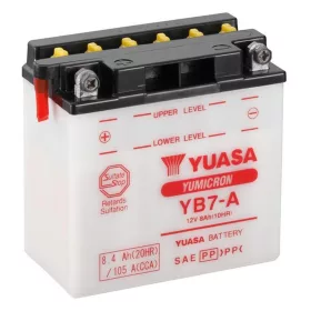   Yuasa Yumicron YB7-A motorkerékpár akkumulátor, 12V 8,4Ah 105A B+