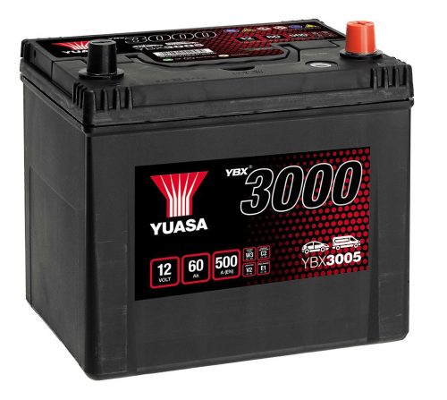 Yuasa Automotive SMF YBX3005 akkumulátor, 12V 60Ah 500A J+, japán