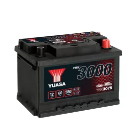   Yuasa SMF YBX3075 akkumulátor, 12V 60Ah 550A J+ EU, alacsony