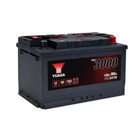   Yuasa SMF YBX3110 akkumulátor, 12V 80Ah 760A J+ EU, alacsony