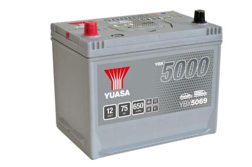 Yuasa Silver High Performance SMF YBX5069 akkumulátor, 12V 75Ah 650A B+, japán