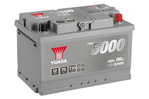 Yuasa Silver High Performance SMF YBX5100 akkumulátor, 12V 75Ah 710A J+ EU, alacsony