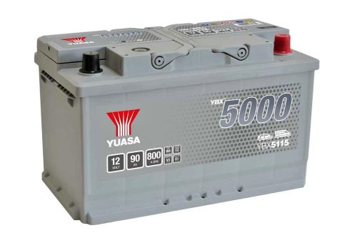 Yuasa Silver High Performance SMF YBX5115 akkumulátor, 12V 90Ah 800A J+ EU, magas