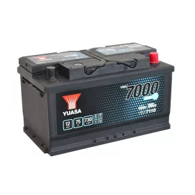   Yuasa EFB Start Stop Plus YBX7110 akkumulátor, 12V 75Ah 730A J+ EU, alacsony