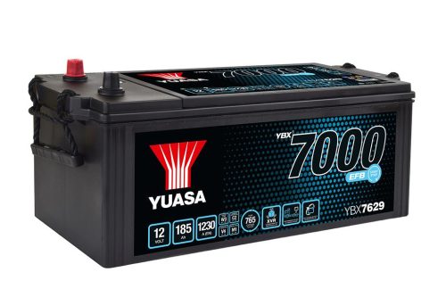 Yuasa Super Heavy Duty EFB YBX7629 teherautó akkumulátor, 12V 185Ah 1230A B+